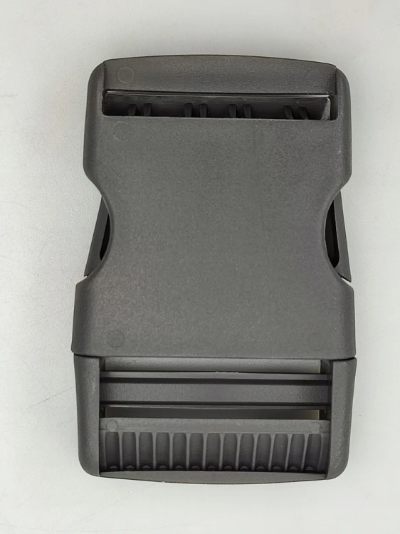 Klamra zatrzaskowa plastikowa 40 mm szara do paska - 50 szt.