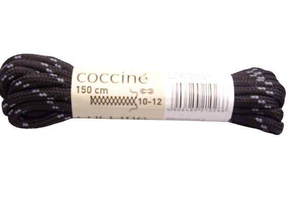 Sznurowadła sznurówki 150 cm czarno / szare