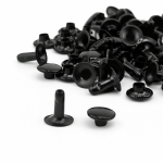 Nity zbitki jednostronne kaletnicze 8 / 3 / 9 mm czarny mat 100 szt