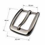 Klamra elegancka mocna do paska spodni 30 mm (60)