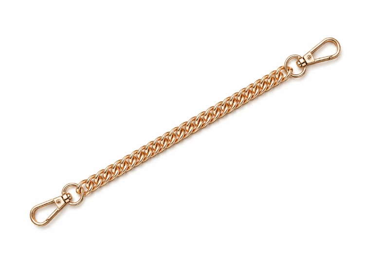 łańcuszek złoty z karabińczykami 21 cm (1).png