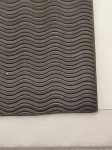 Guma obuwnicza fala 4 mm mocna na zelówki podeszwy 25 x 35 cm brązowa