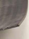 Guma obuwnicza fala 4 mm mocna na zelówki podeszwy 25 x 35 cm brązowa