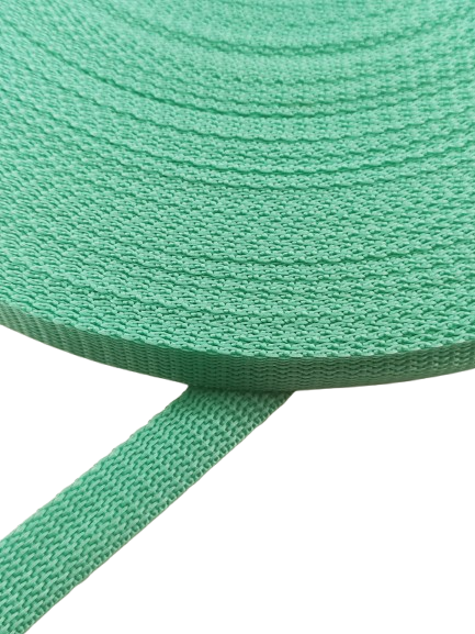 Taśma nośna polipropylenowa 10 mm x 1,3 mm miętowa - 10 metrów (553)