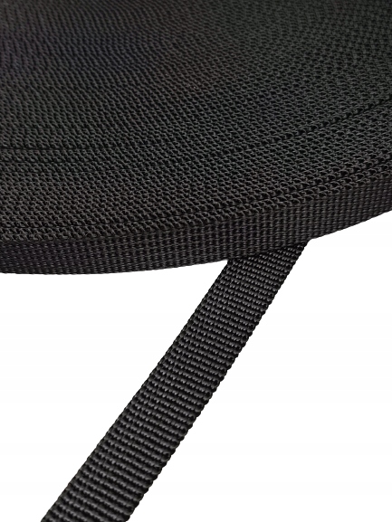 Taśma nośna MOCNA poliestrowa P10 10 mm 1 m czarna