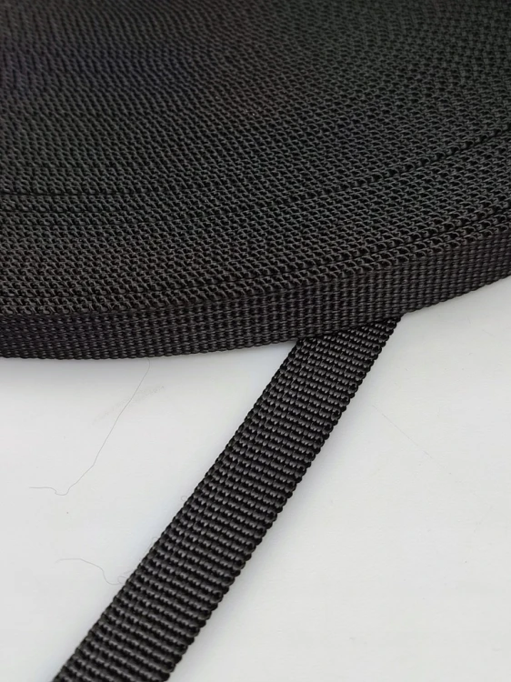 Taśma nośna MOCNA poliestrowa P10 10 mm 1 m czarna